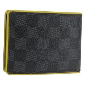 LOUIS VUITTON Damier Graphite Portefeuille Multripru Wallet N63258 Auth